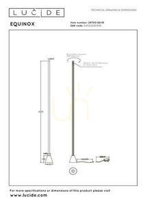 Stojacia lampa Lucide EQUINOX LED strieborná 26 W 29700/26/15 small 6