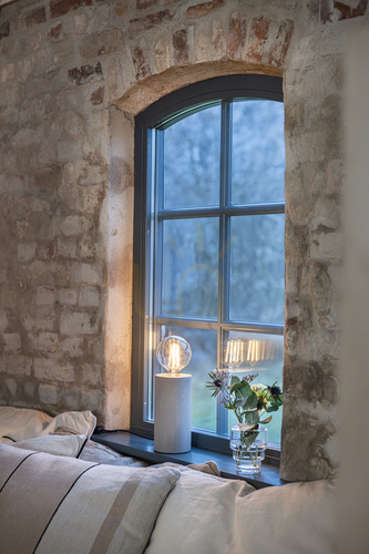 Skontrolujte Stolová lampa Markslojd LEGNA sivá drevená 20 cm 108755