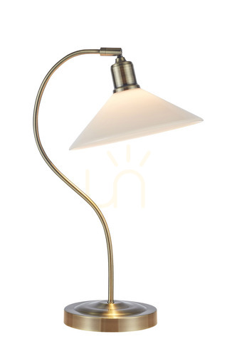 Skontrolujte Stolová lampa Markslojd VELA 108863 biela mosadz 49 cm