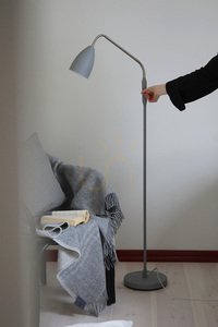 Podlahová lampa Markslojd PATRO LED sivá oceľ 140 cm 108888 small 1