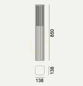 Vonkajšia stojacia lampa NORLYS ASTRID 2208BL čierna IP65 LED DALI2 3000K small 11