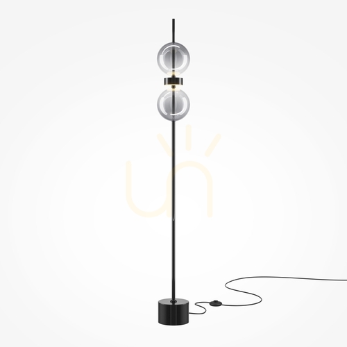 Skontrolujte Stojacia lampa Maytoni MOON čierna dymové sklo LED stmievateľná MOD478FL-L15B3K