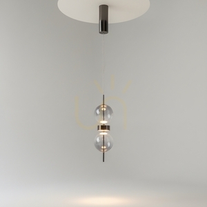 Závesné svietidlo Maytoni MOON DOUBLE MOON čierne dymové sklo MOD478PL-L8B3K small 2