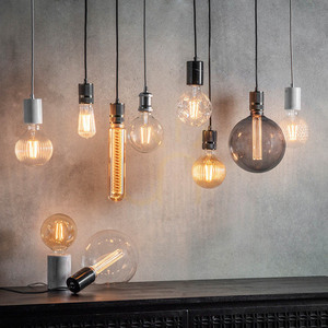 Dekoratívna LED žiarovka Ribb E27 4W 400lm 2000K jantárová globe G125 Ø12,5 cm 80179 Endon small 1