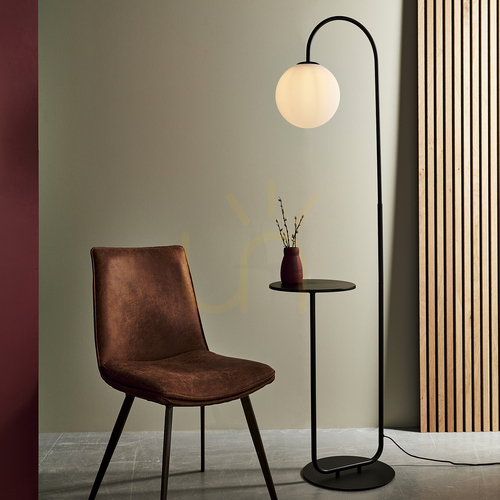 Skontrolujte Stojaca lampa Halo Black Endon