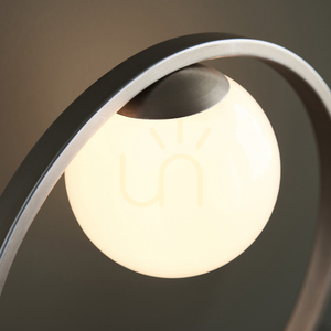 Stolová lampa Endon Enzo strieborná oceľ a sklo small 7
