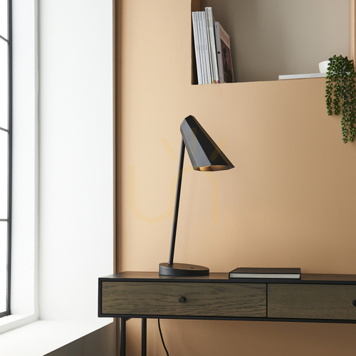 Skontrolujte Stolová lampa Reynold Black Endon