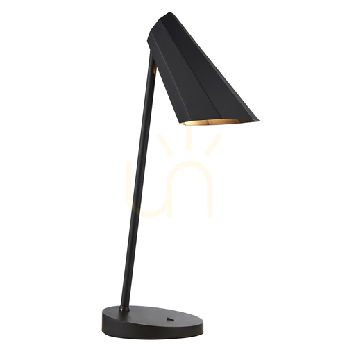 Skontrolujte Stolová lampa Reynold Black Endon
