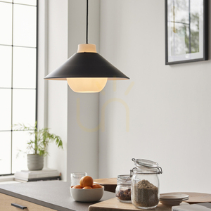 Závesné svietidlo Endon Tokyo 95430, čierne, oceľ a sklo, Ø38 cm, E27 small 2