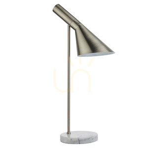 Stolová lampa Endon Carlo sivá oceľ a mramor E27 small 2