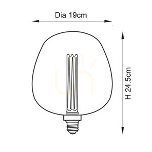Dekoratívna LED žiarovka Endon Roves E27 2,8 W 1800 K, zeleno-ružové ombré sklo, Ø 19 cm small 1