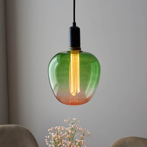 Dekoratívna LED žiarovka Endon Roves E27 2,8 W 1800 K, zeleno-ružové ombré sklo, Ø 19 cm small 2