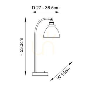 Stolová lampa Endon Hansen strieborná oceľ a sklo E14 2 Stolová lampa Endon Hansen strieborná oceľ a sklo E14 small 2