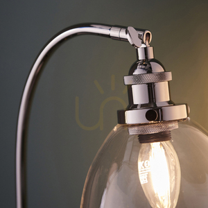 Stolová lampa Endon Hansen strieborná oceľ a sklo E14 8 Stolová lampa Endon Hansen strieborná oceľ a sklo E14 small 8