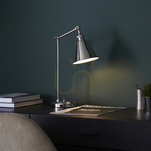Stolová lampa Endon Hal strieborná oceľ E14 small 5