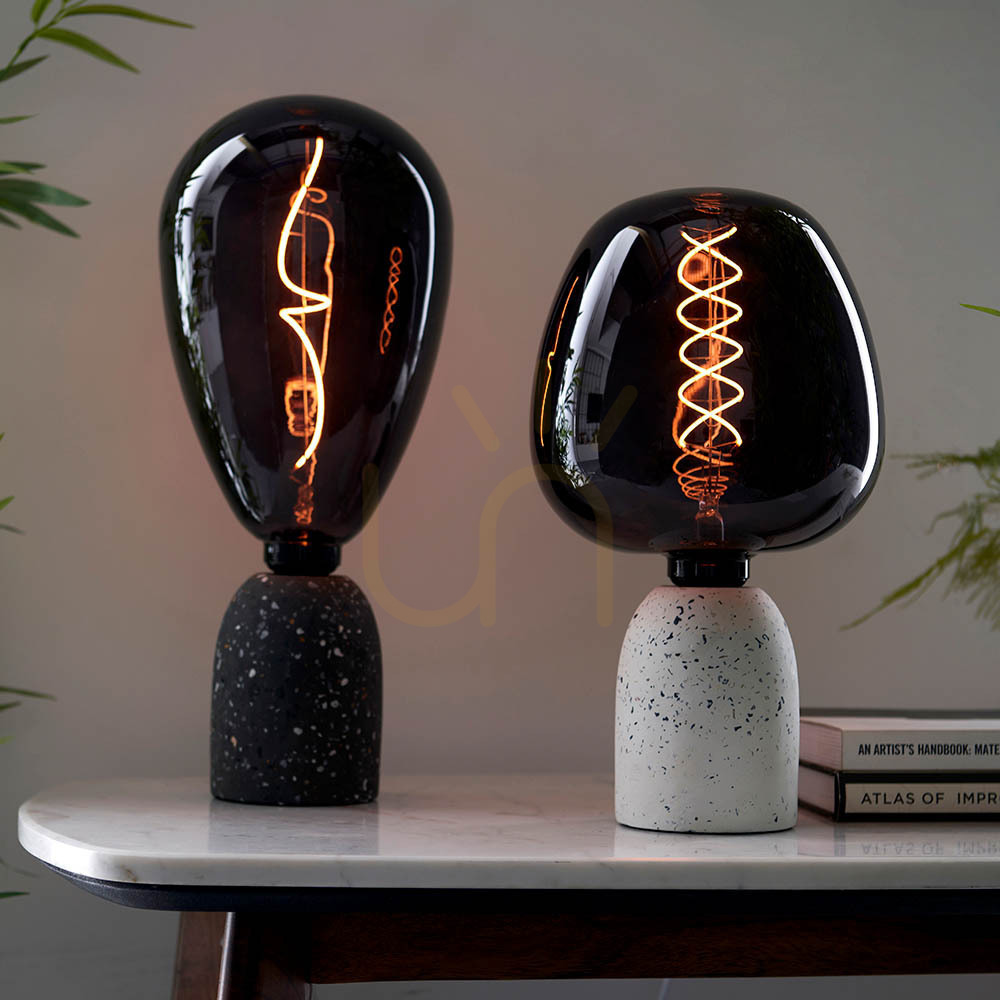 Skontrolujte Stolová lampa Endon Wisp Tinted dymové sklo E27 30,8 cm Stolová lampa Endon Wisp Tinted dymové sklo E27 30,8 cm