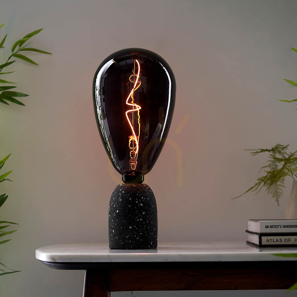vyhliadka Stolová lampa Endon Wisp Tinted dymové sklo E27 30,8 cm Stolová lampa Endon Wisp Tinted dymové sklo E27 30,8 cm