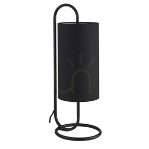 Stolová lampa Endon Klip čierna E27 oceľová 50 cm small 6