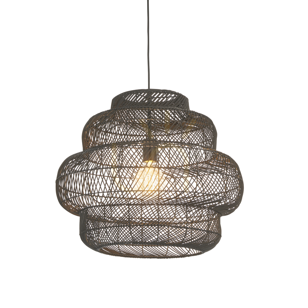 Pendant Endon Tenoko svart rotting Ø52,5 cm