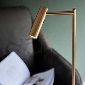 Vyhradená stojaca lampa pre čitateľov Mosadz Endon small 5