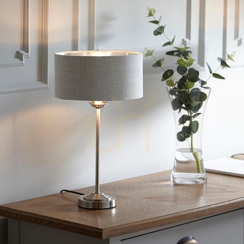 Skontrolujte Stolová lampa Highclere Beige Endon.