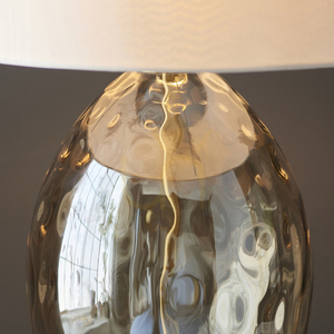 Stolová lampa Endon Elin Dimple Brass, E27, mosadz, vintage biela, 53,5 cm 8 Stolová lampa Endon Elin Dimple Brass, E27, mosadz, vintage biela, 53,5 cm small 8