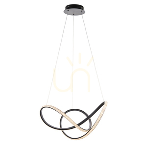 Závesné svietidlo Endon Francisca čierne LED stmievateľné 42W 55 cm small 1