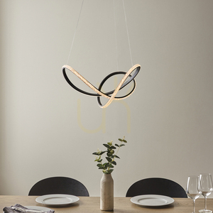 Závesné svietidlo Endon Francisca čierne LED stmievateľné 42W 55 cm small 5