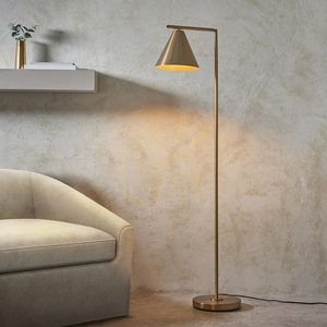 Stojacia lampa Endon Cape s nastaviteľným ramenom, starožitná mosadz, E27, 102369 small 3