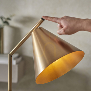 Stojacia lampa Endon Cape s nastaviteľným ramenom, starožitná mosadz, E27, 102369 small 5