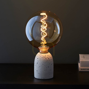 Lampa Endon špirála jantárová sklo oceľ E27 4W 20 cm small 2