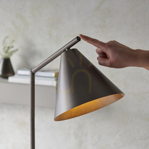 Stojacia lampa Endon bronzová oceľ E27 1x10 W small 5