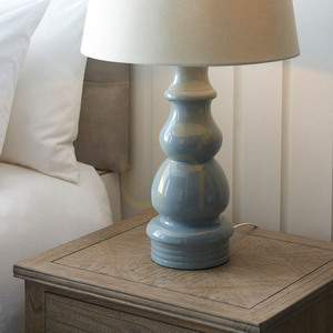 Stolová lampa Endon Provence & Cici 103369 sivá keramika, ľanové tienidlo, 66 cm small 5