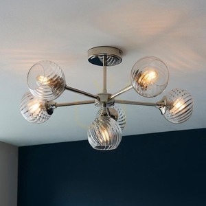 Stropné svietidlo Allegra Silver Endon small 3