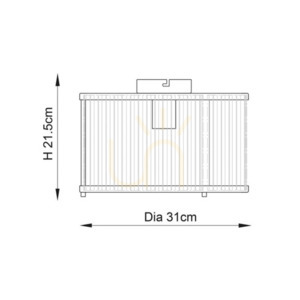 Plafón Endon Ridgeton Brass Ø31 cm sklo oceľ E27 stmievateľný 2 Plafón Endon Ridgeton Brass Ø31 cm sklo oceľ E27 stmievateľný small 2