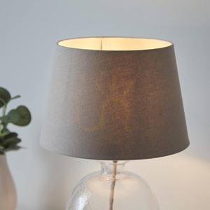 Stolová lampa Endon Lyra & Cici sivá sklo látka E14 42,8 cm 6 Stolová lampa Endon Lyra & Cici sivá sklo látka E14 42,8 cm small 6