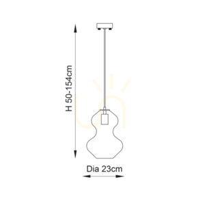 Závesné svietidlo Endon Kelda mosadzné E27 23 cm 1-svetelné 2 Závesné svietidlo Endon Kelda mosadzné E27 23 cm 1-svetelné small 2