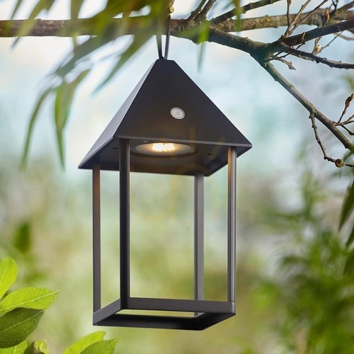 Skontrolujte Vonkajšia LED lampa Endon Hoot Medium čierna IP44 106789