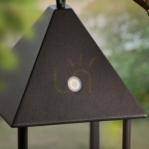Vonkajšia LED lampa Endon Hoot Medium čierna IP44 106789 small 6