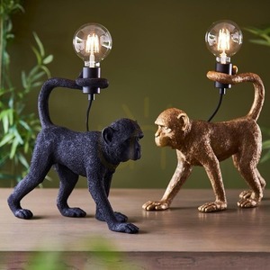 Stolová lampa Endon Capuchin čierna E27 10 W kovová živica small 1