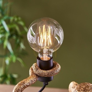 Stolová lampa Endon Capuchin čierna E27 10 W kovová živica small 8