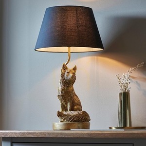 Stolová lampa Endon Fox čierna E14 53 cm small 5