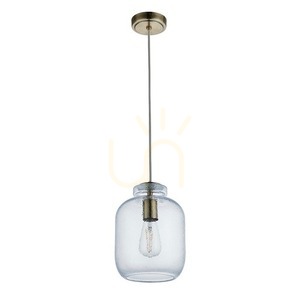 Závesné svietidlo Endon Lyra Brass, mosadzné, sklo, E27 small 9