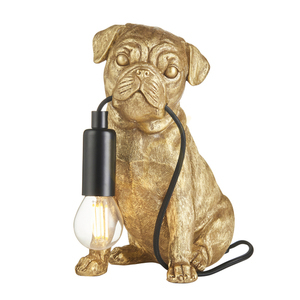 Stolná lampa Endon Mopslík čierna živica oceľ E14 0 Stolná lampa Endon Mopslík čierna živica oceľ E14 small 0