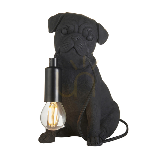 Skontrolujte Stolná lampa Mopslík čierna Endon