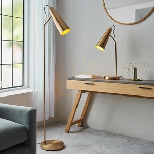 Stojacia lampa Endon Karna mosadz E27 oceľ 163 cm small 6