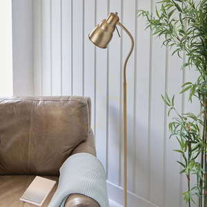 Stojacia lampa Endon Flexi Brass mosadzná oceľ GU10 163 cm small 4
