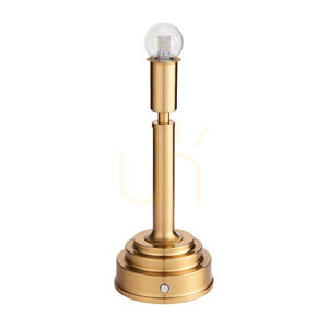 Nabíjateľná stolová lampa Endon Upton mosadz LED 1,5 W 2700 K stmievateľná 30,6 cm small 0