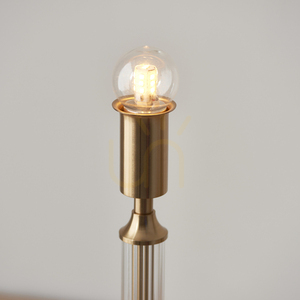 Stolová lampa Endon Morton dobíjacia mosadzná LED z ocele a akrylu small 4