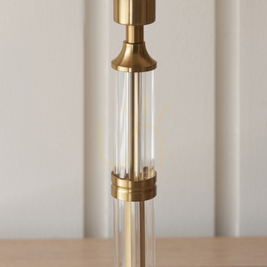 Stolová lampa Endon Morton dobíjacia mosadzná LED z ocele a akrylu small 5